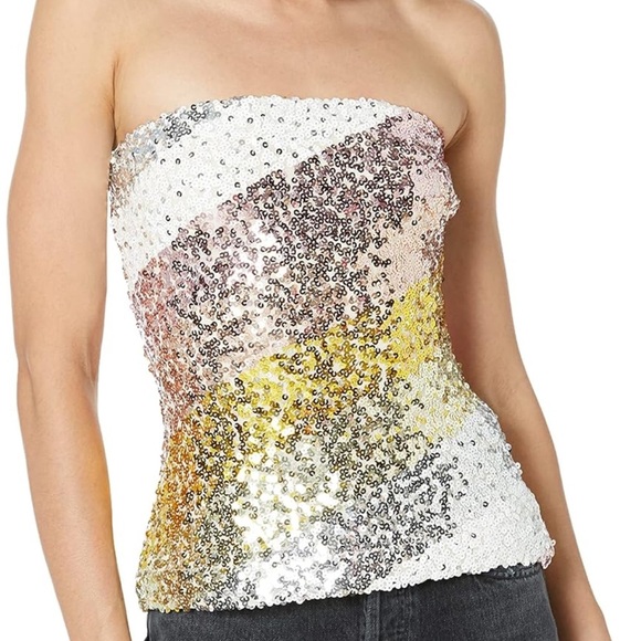 Trina Turk FETCHING TOP multicolor sequins in xxl - Picture 3 of 10